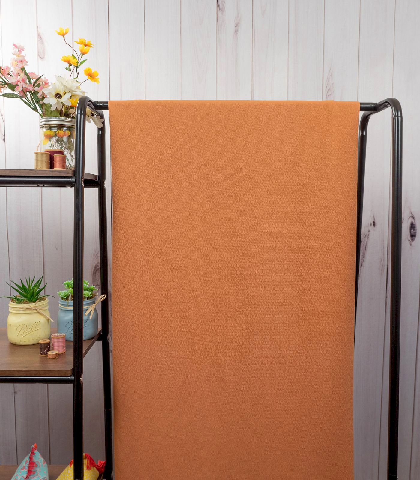 Dark Peach Solid Liverpool Fabric