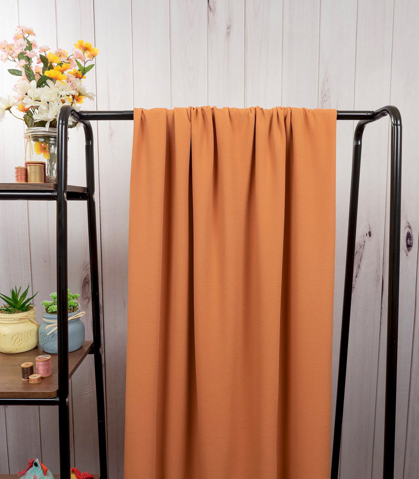 Dark Peach Solid Liverpool Fabric