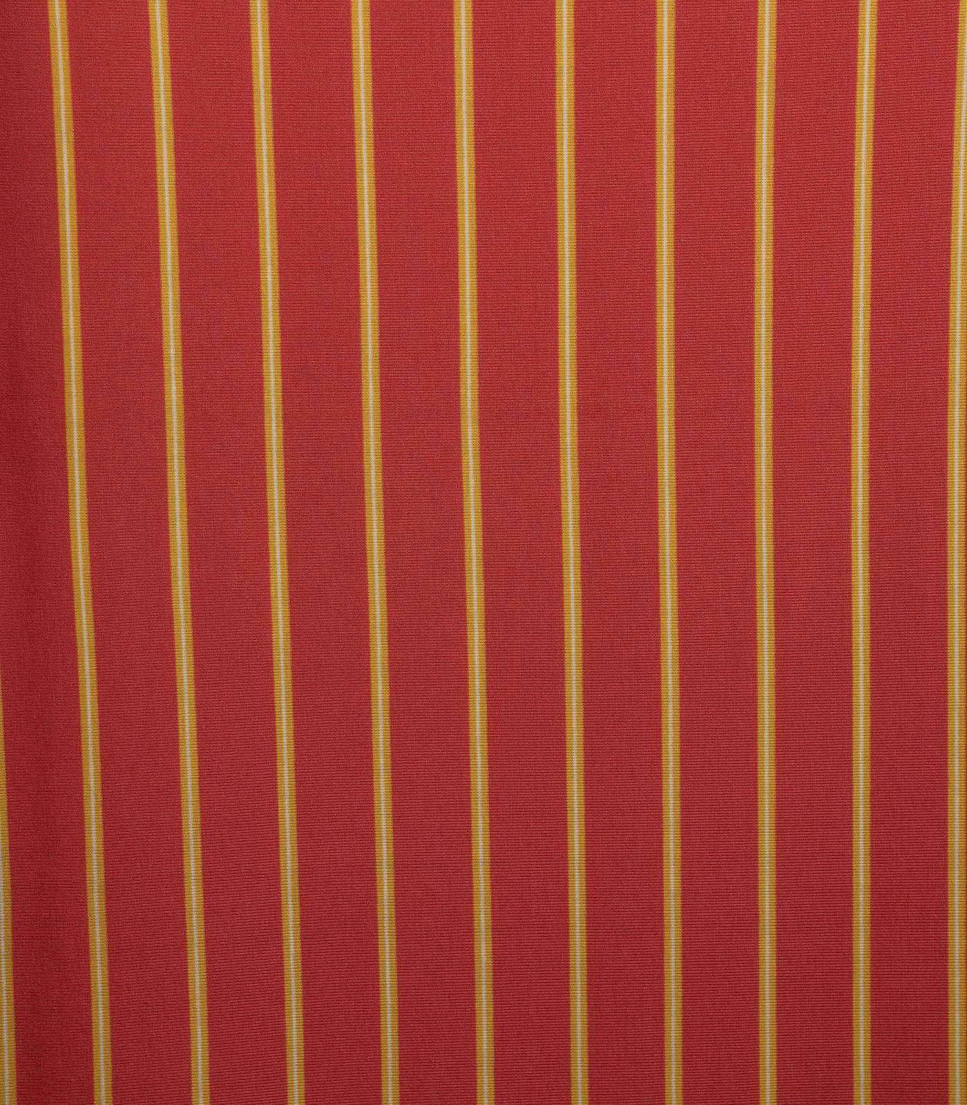 Dark Salmon/Yellow/White Thick Striped/Thin Striped Modal Rayon Fabric