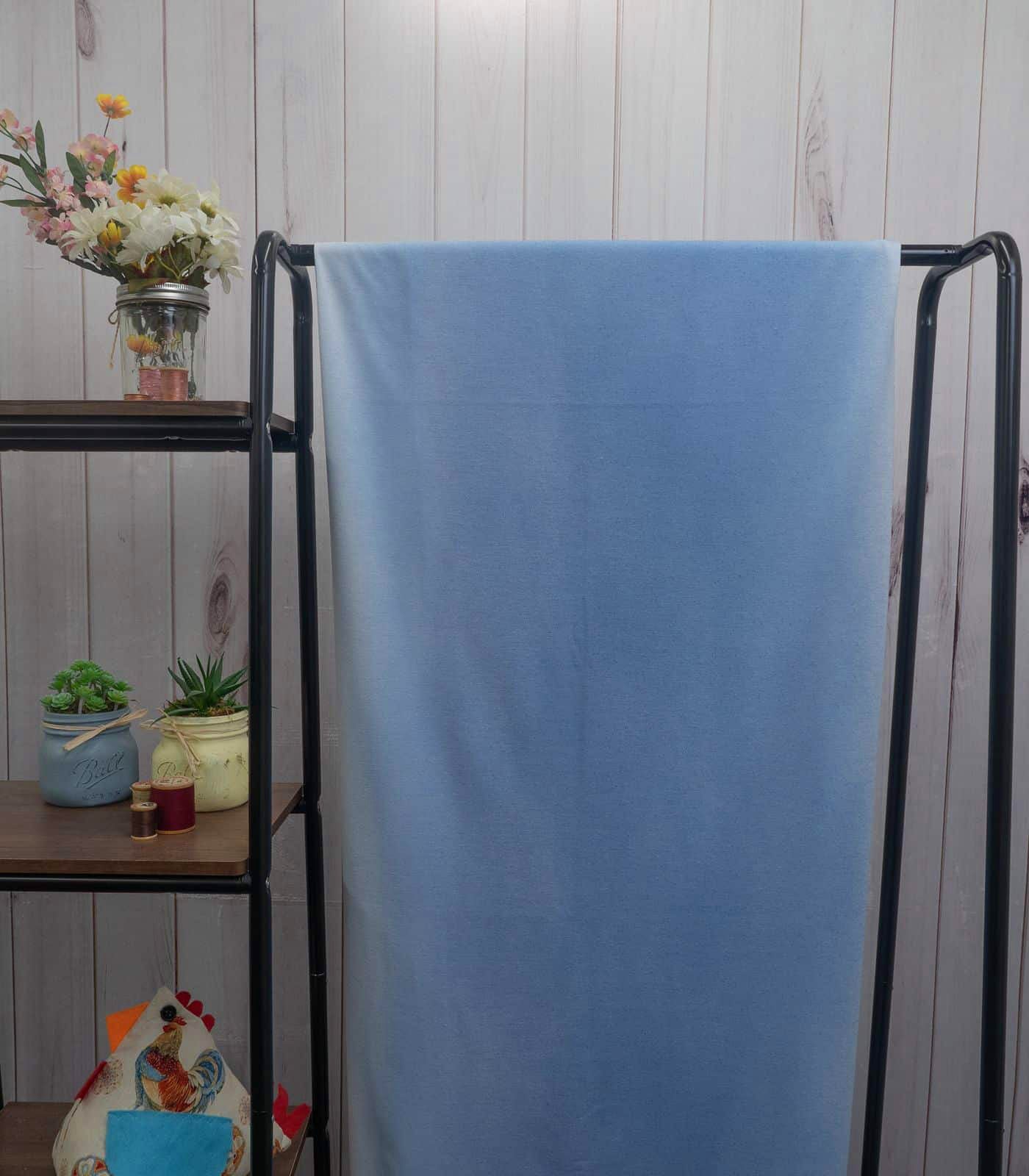 Pink/Cream/Lavender Ombre French Terry Rayon Fabric