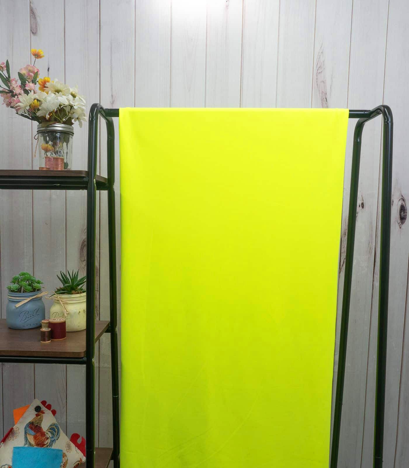 Neon Yellow Solid Swim Knit Fabric