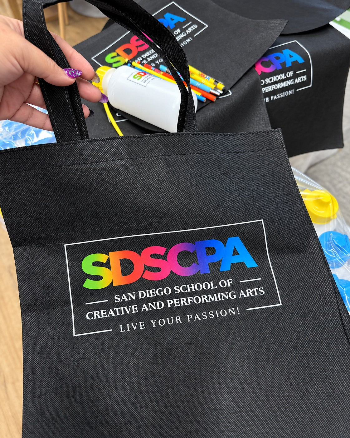 Branded tote bags and promotional products printed by Olga’s Closet